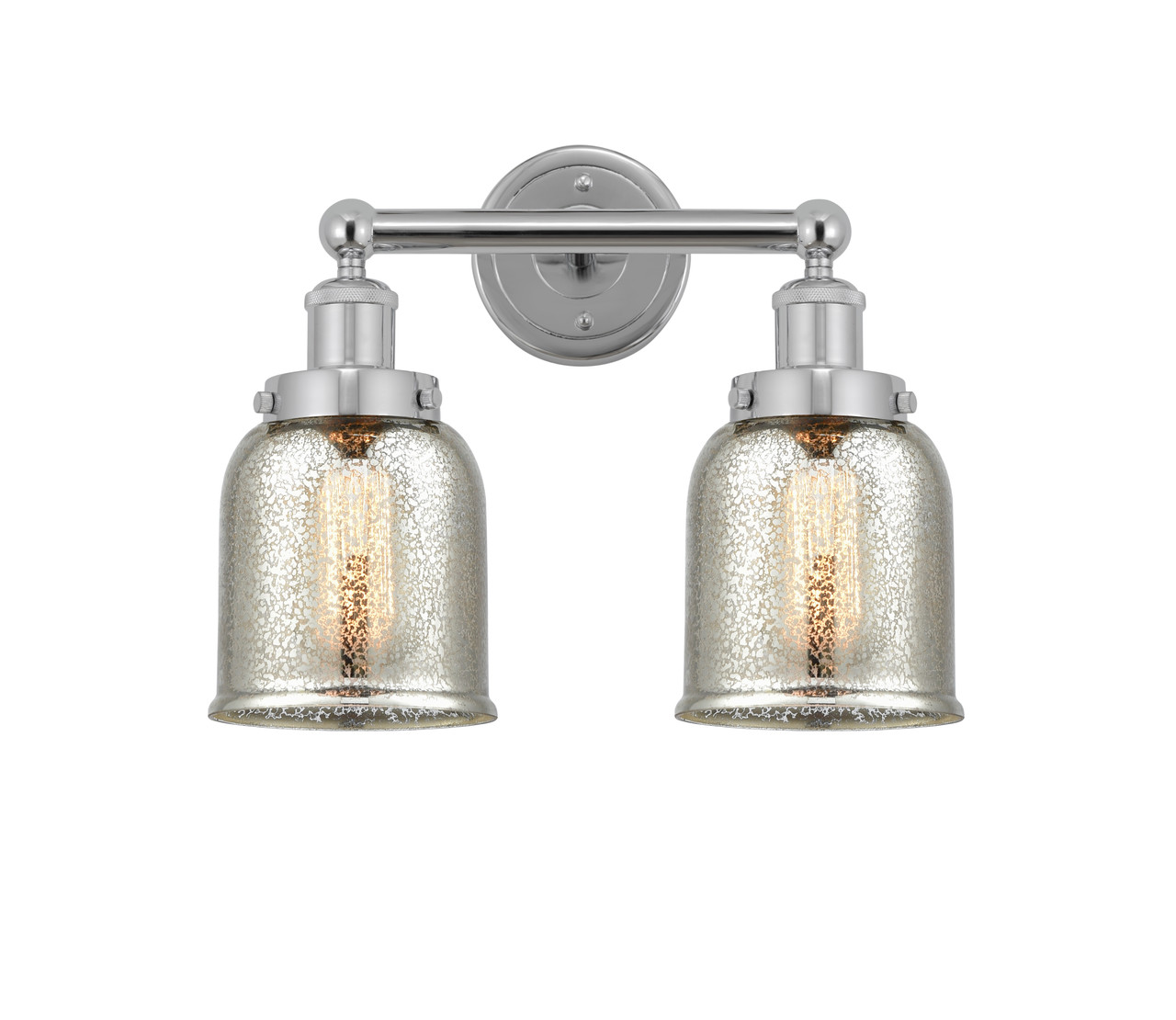 INNOVATIONS 616-2W-PC-G58 Bell 2 Light 15.5 inch Bath Vanity Light Polished Chrome