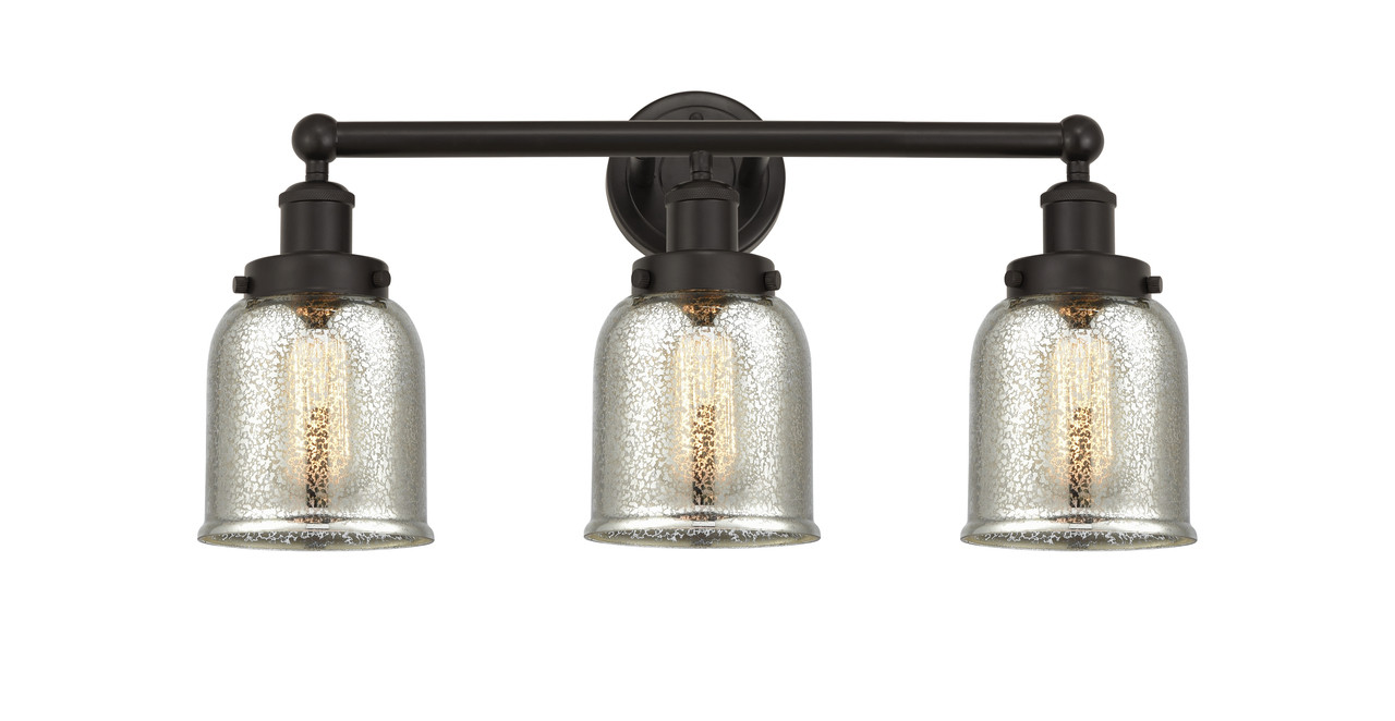 INNOVATIONS 616-3W-OB-G58 Bell 3 Light 24.5 inch Bath Vanity Light Oil Rubbed Bronze