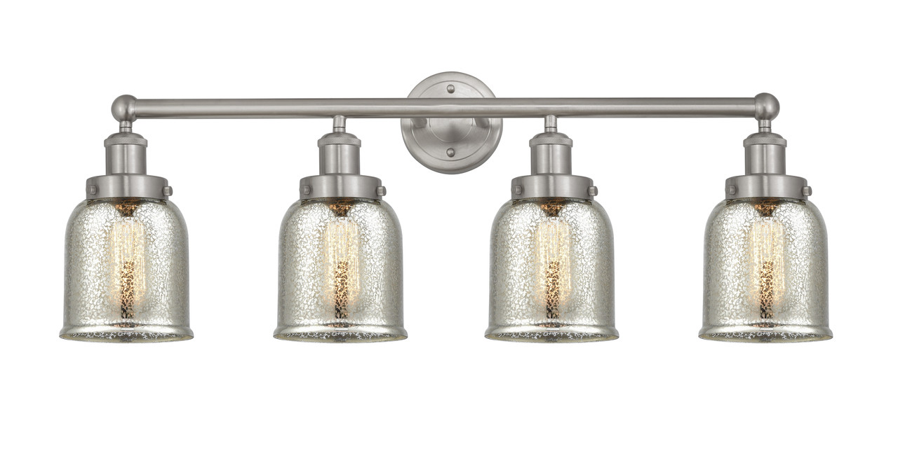 INNOVATIONS 616-4W-SN-G58 Bell 4 Light 33.5 inch Bath Vanity Light Brushed Satin Nickel