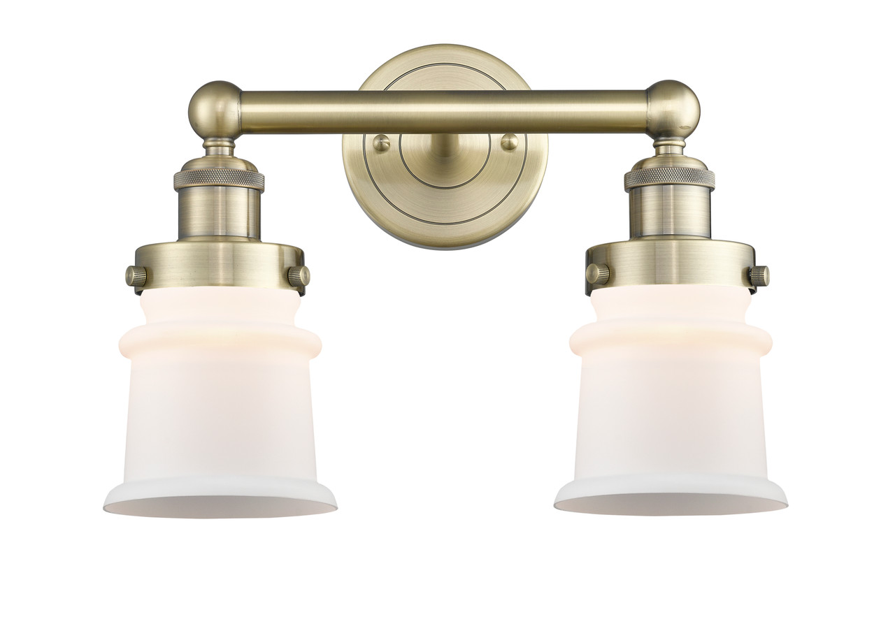 INNOVATIONS 616-2W-AB-G181S Canton 2 14.25 inch Bath Vanity Light Antique Brass
