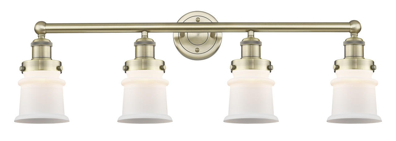 INNOVATIONS 616-4W-AB-G181S Canton 4 32.25 inch Bath Vanity Light Antique Brass