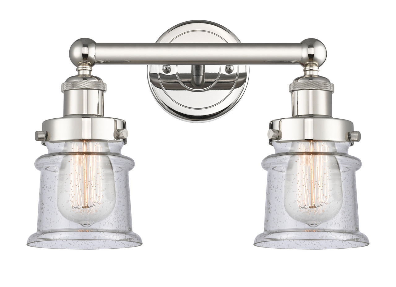 INNOVATIONS 616-2W-PN-G184S Canton 2 14.25 inch Bath Vanity Light Polished Nickel