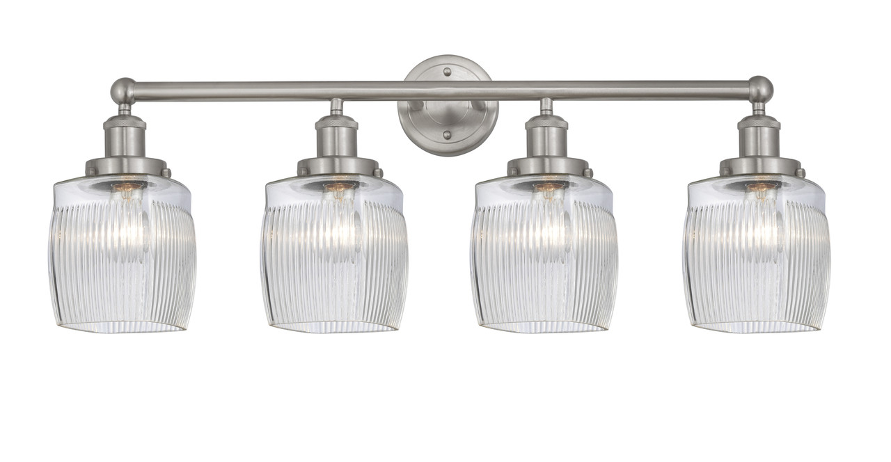 INNOVATIONS 616-4W-SN-G302 Colton 4 Light 33 inch Bath Vanity Light Brushed Satin Nickel