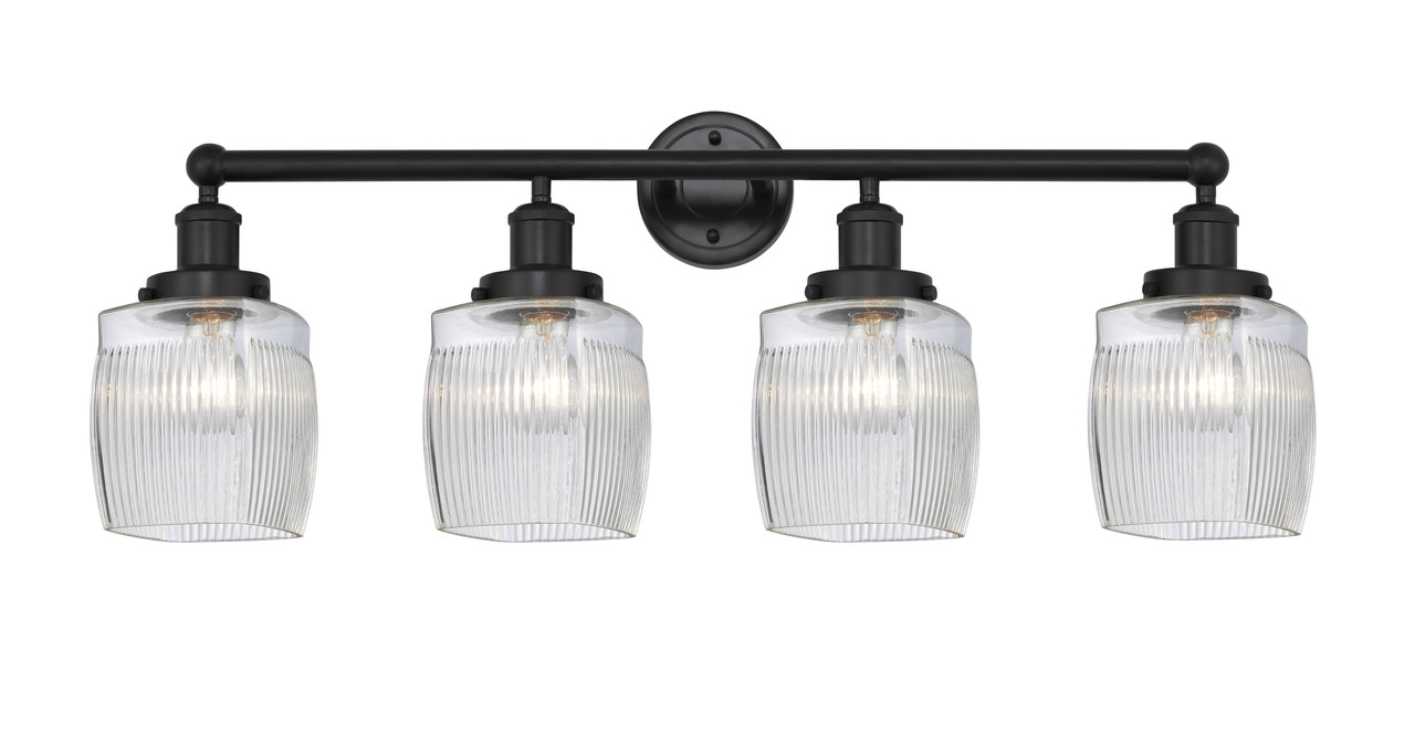 INNOVATIONS 616-4W-BK-G302 Colton 4 Light 33 inch Bath Vanity Light Matte Black