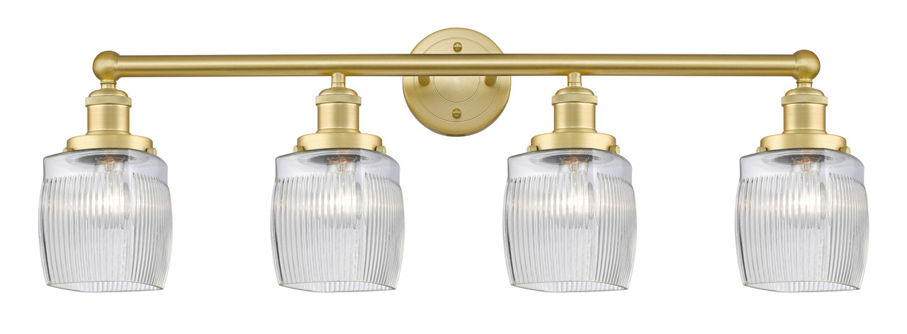 INNOVATIONS 616-4W-SG-G302 Colton 4 33 inch Bath Vanity Light Satin Gold