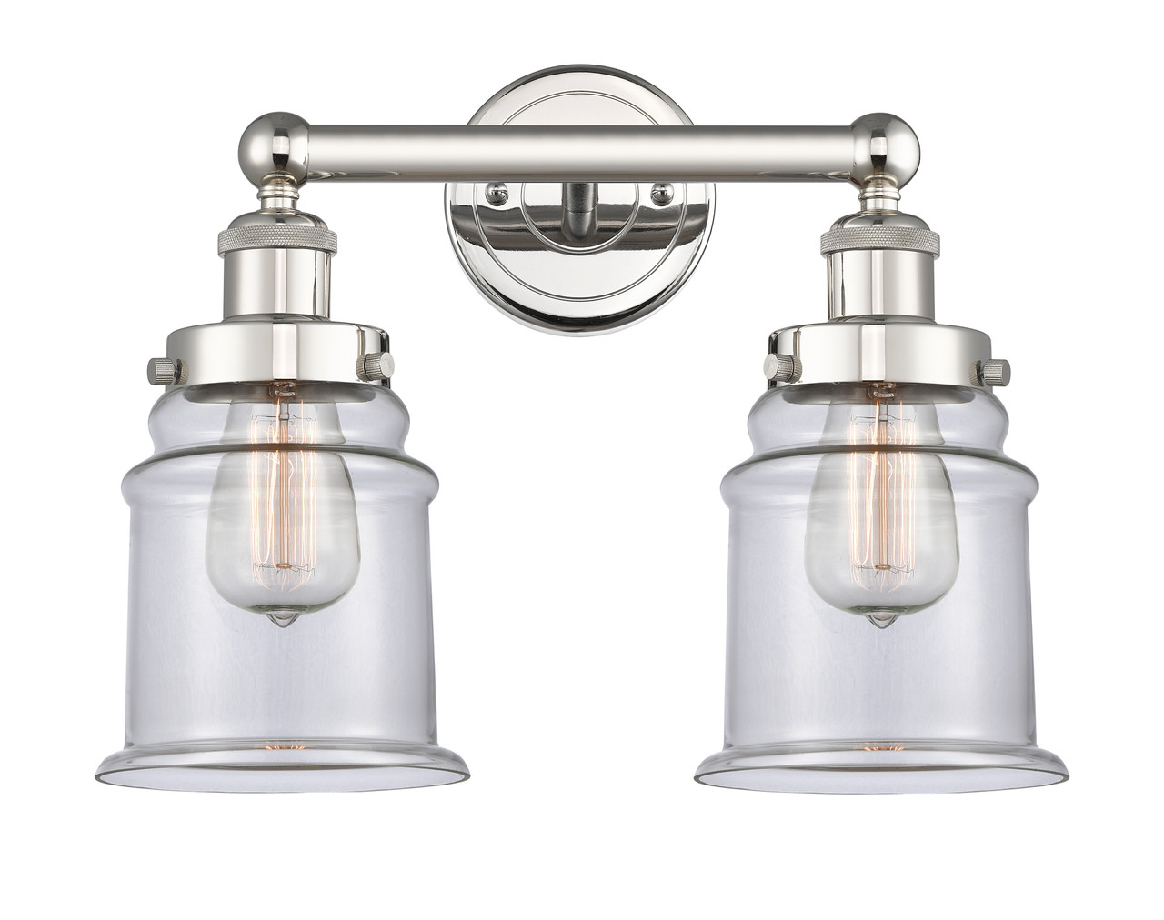INNOVATIONS 616-2W-PN-G182 Canton 2 15 inch Bath Vanity Light Polished Nickel