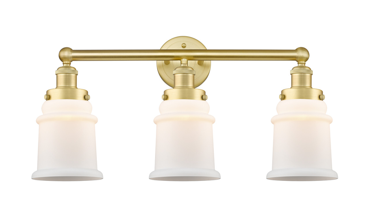 INNOVATIONS 616-3W-SG-G181 Canton 3 24 inch Bath Vanity Light Satin Gold