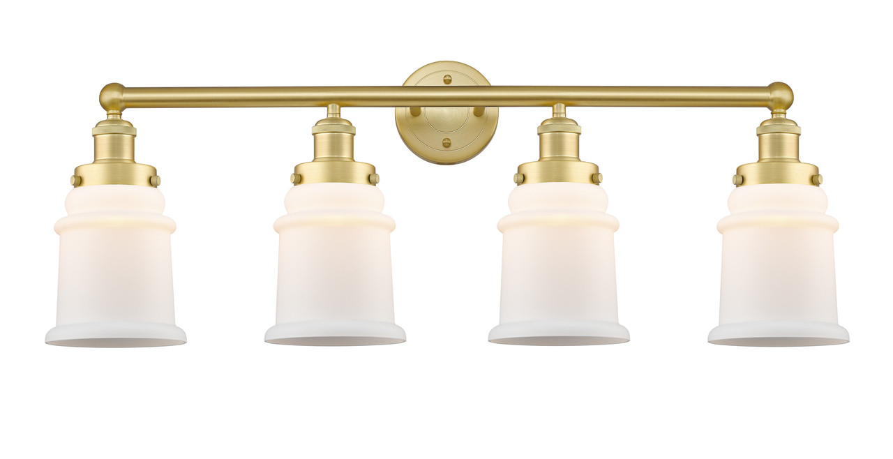 INNOVATIONS 616-4W-SG-G181 Canton 4 33 inch Bath Vanity Light Satin Gold
