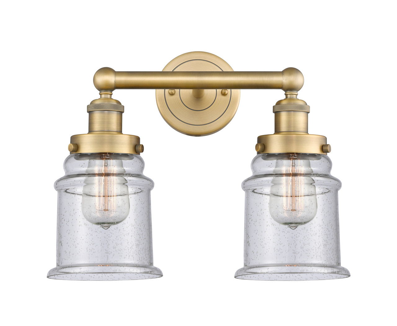 INNOVATIONS 616-2W-BB-G184 Canton 2 15 inch Bath Vanity Light Brushed Brass