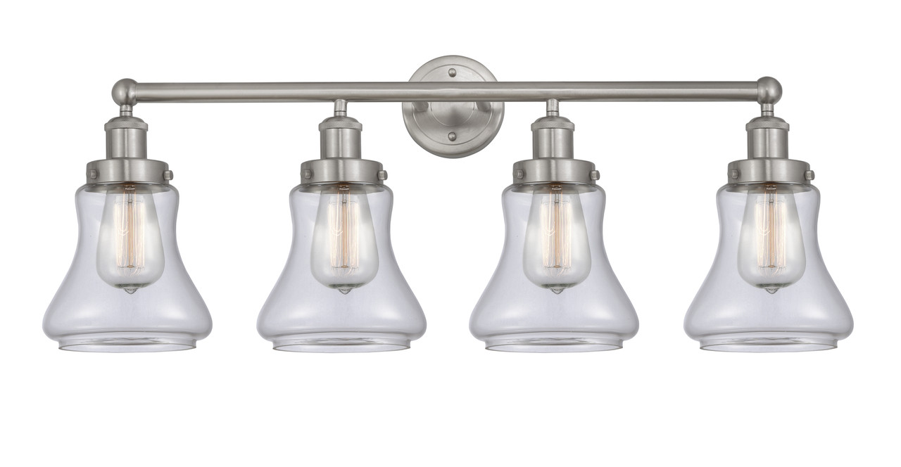 INNOVATIONS 616-4W-SN-G192 Bellmont 4 Light 33.5 inch Bath Vanity Light Brushed Satin Nickel