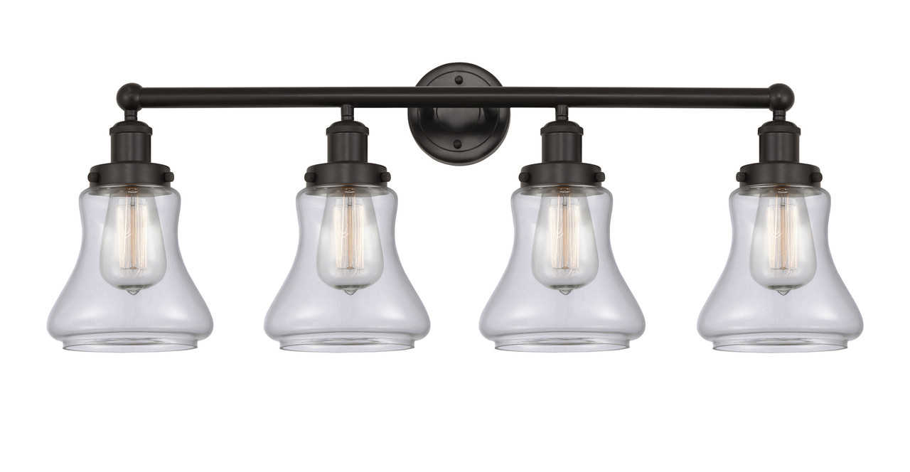 INNOVATIONS 616-4W-OB-G192 Bellmont 4 Light 33.5 inch Bath Vanity Light Oil Rubbed Bronze