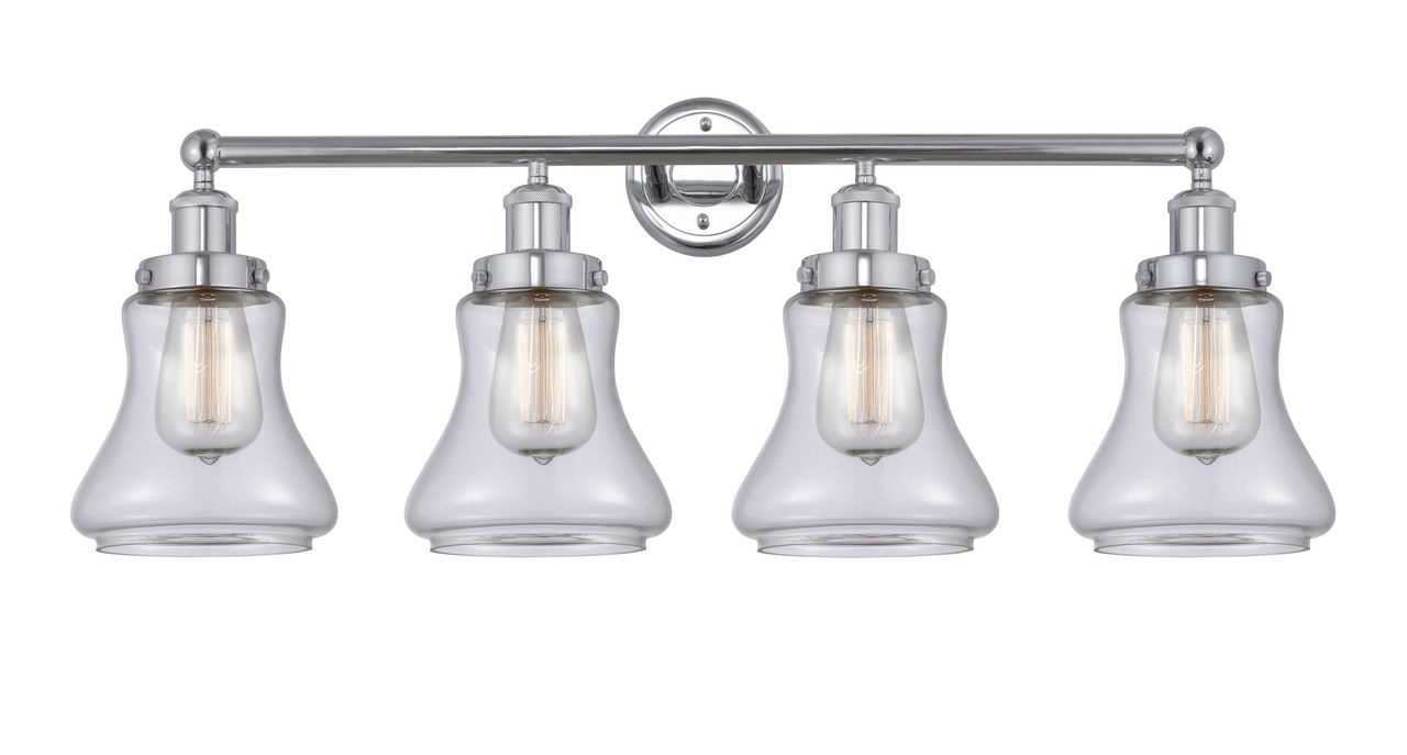 INNOVATIONS 616-4W-PC-G192 Bellmont 4 Light 33.5 inch Bath Vanity Light Polished Chrome