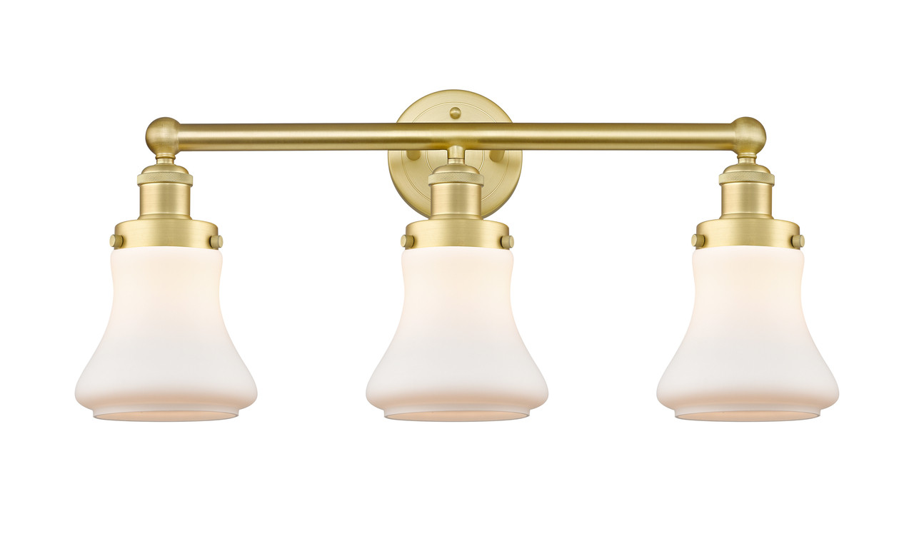 INNOVATIONS 616-3W-SG-G191 Bellmont 3 24.5 inch Bath Vanity Light Satin Gold
