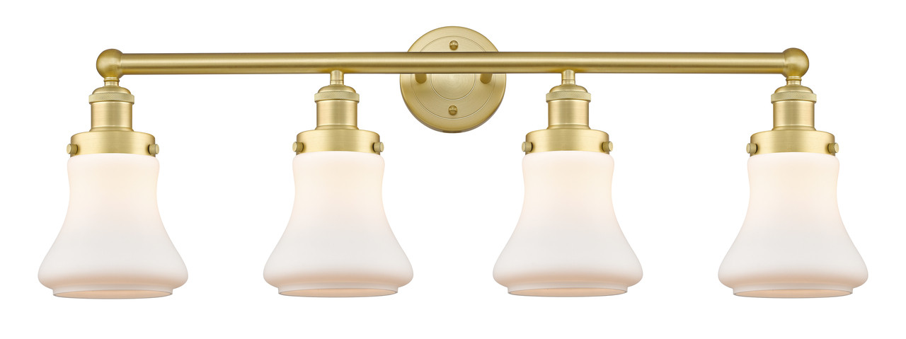 INNOVATIONS 616-4W-SG-G191 Bellmont 4 33.5 inch Bath Vanity Light Satin Gold