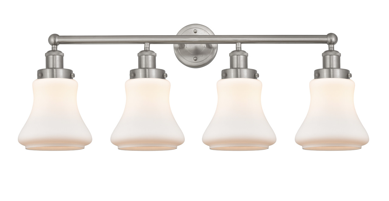 INNOVATIONS 616-4W-SN-G191 Bellmont 4 Light 33.5 inch Bath Vanity Light Brushed Satin Nickel