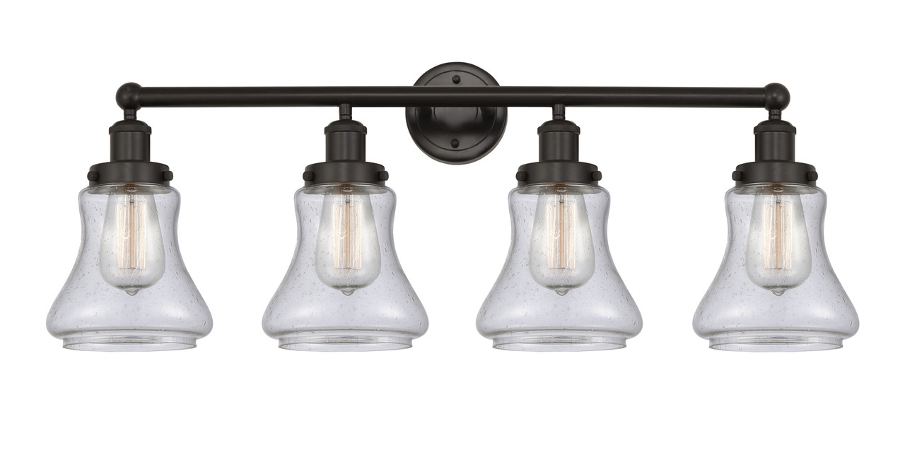 INNOVATIONS 616-4W-OB-G194 Bellmont 4 Light 33.5 inch Bath Vanity Light Oil Rubbed Bronze