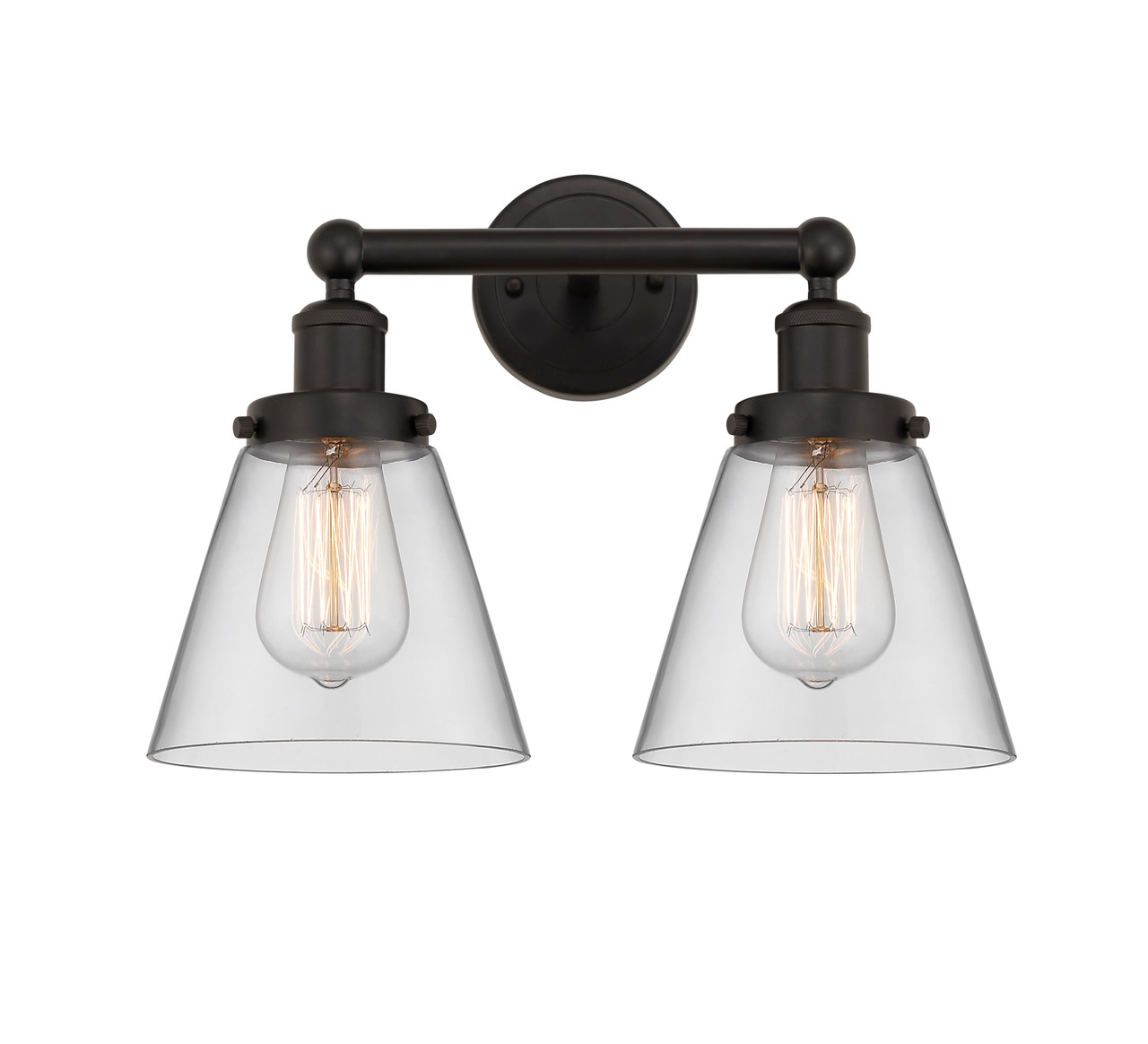 INNOVATIONS 616-2W-OB-G62 Cone 2 Light 15.5 inch Bath Vanity Light Oil Rubbed Bronze