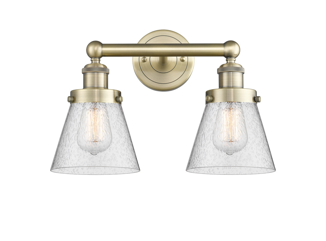 INNOVATIONS 616-2W-AB-G64 Cone 2 15.5 inch Bath Vanity Light Antique Brass
