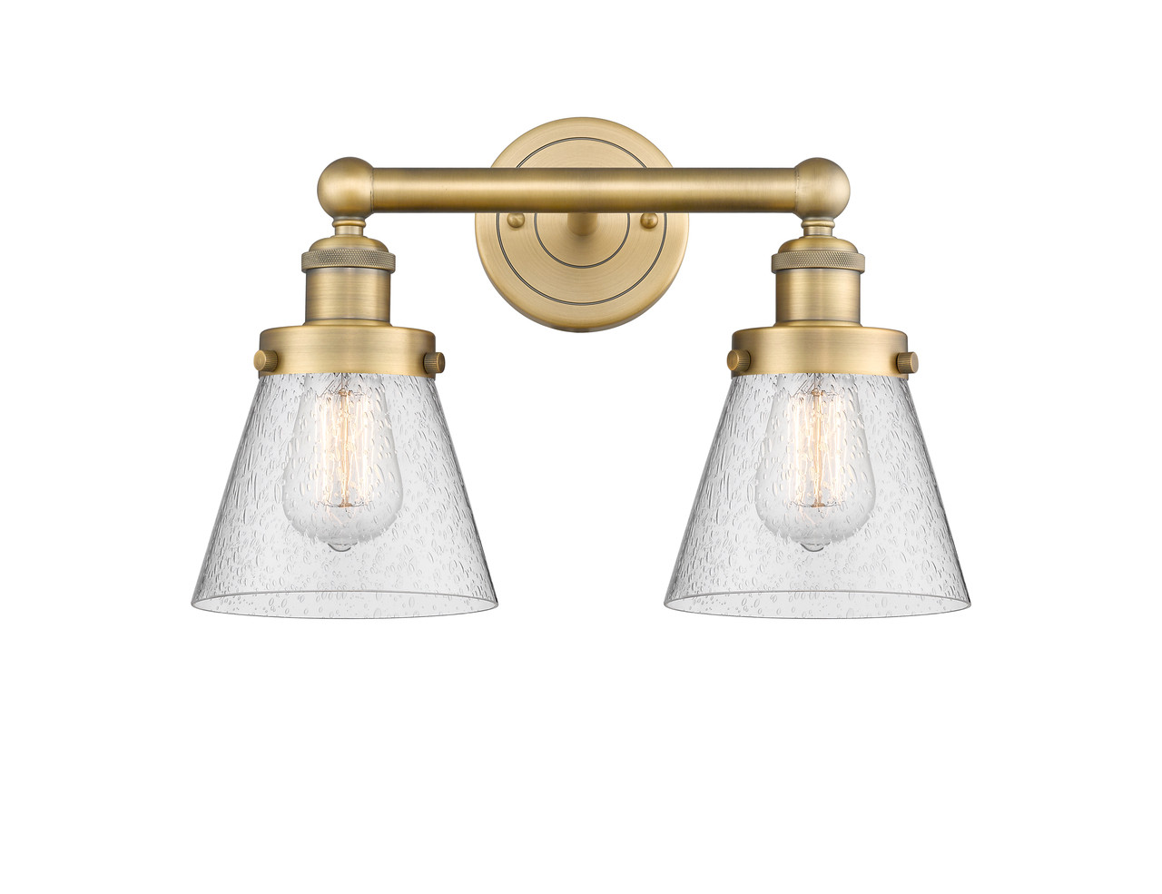 INNOVATIONS 616-2W-BB-G64 Cone 2 15.5 inch Bath Vanity Light Brushed Brass