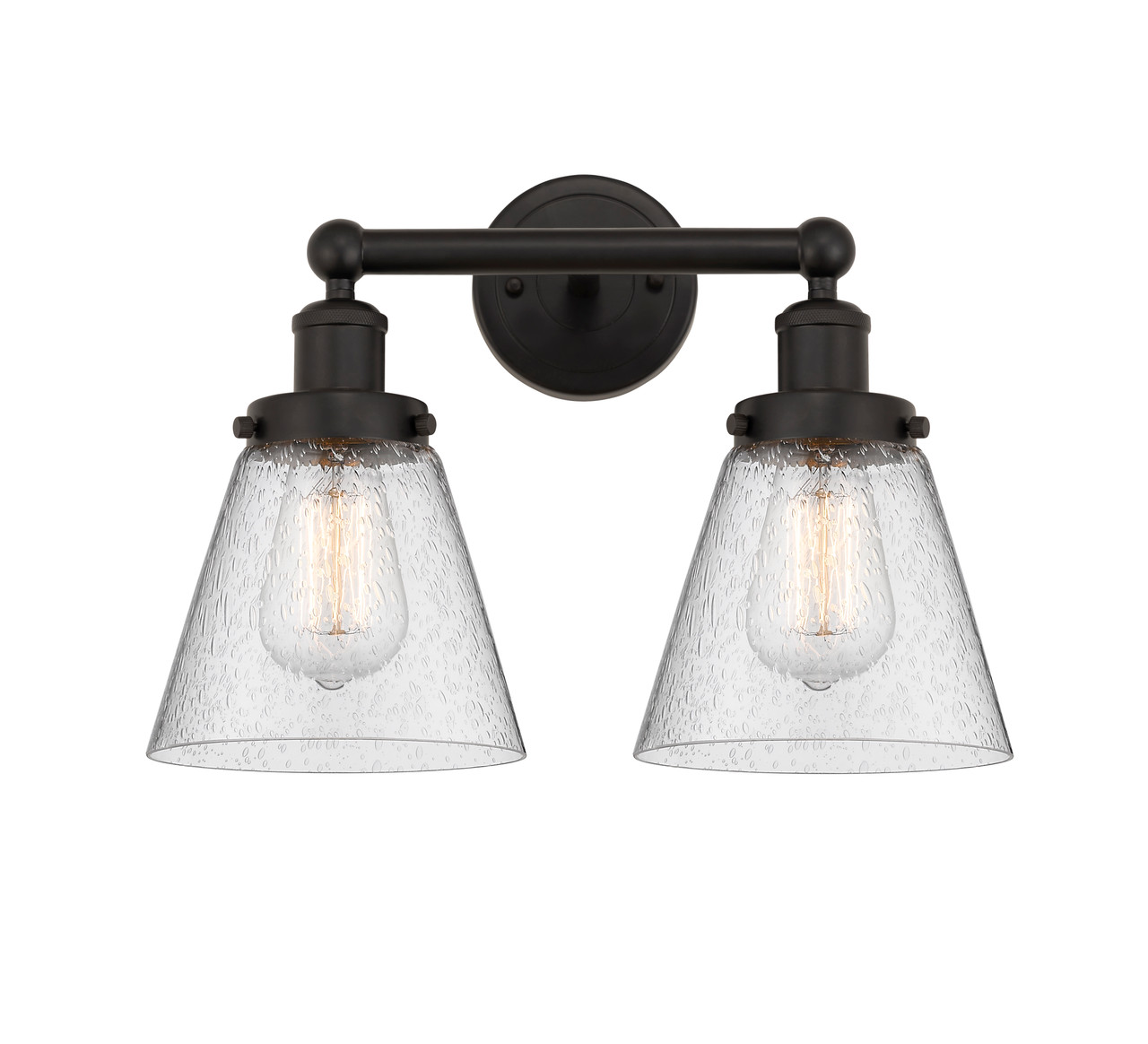 INNOVATIONS 616-2W-OB-G64 Cone 2 Light 15.5 inch Bath Vanity Light Oil Rubbed Bronze