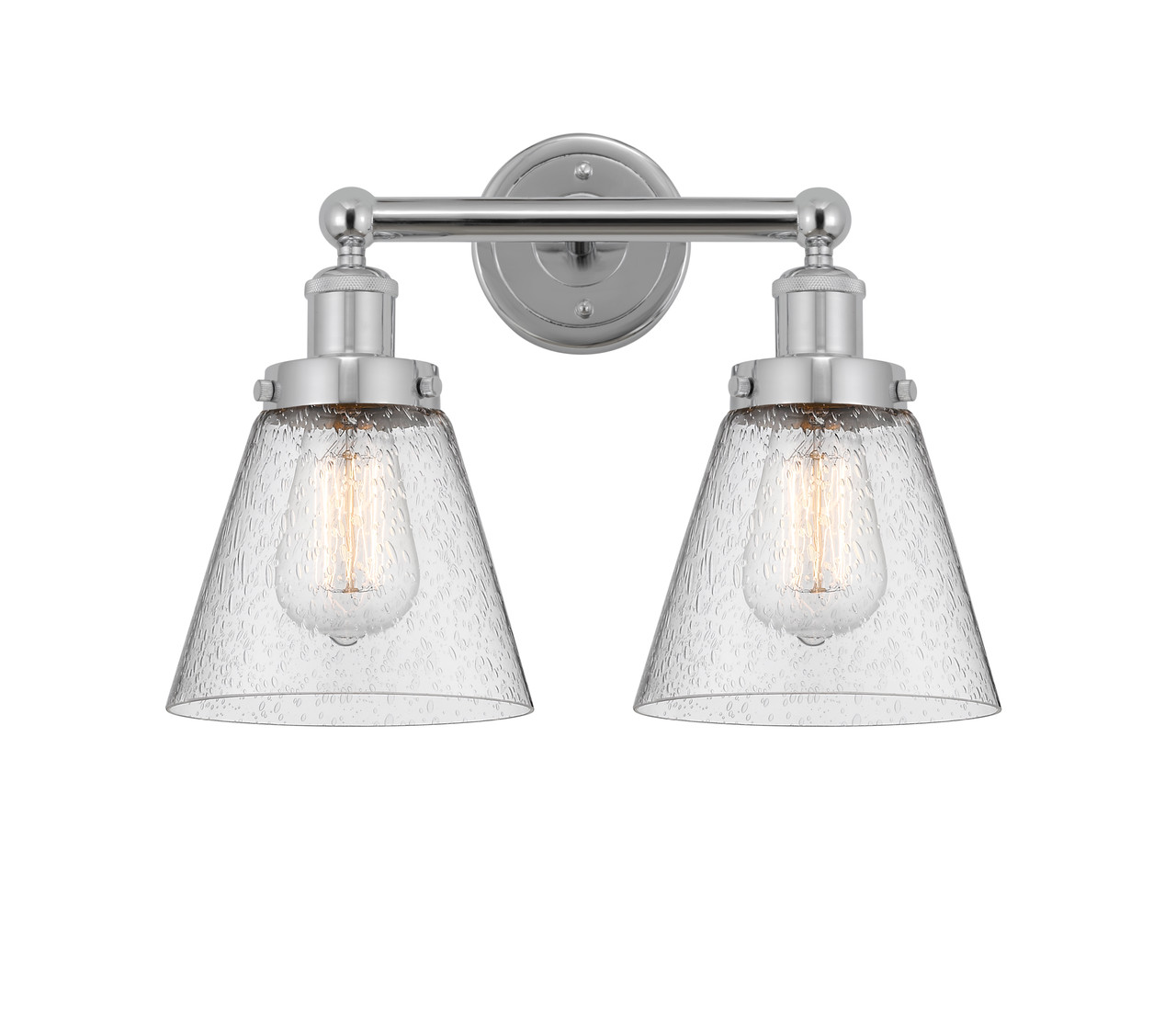 INNOVATIONS 616-2W-PC-G64 Cone 2 Light 15.5 inch Bath Vanity Light Polished Chrome