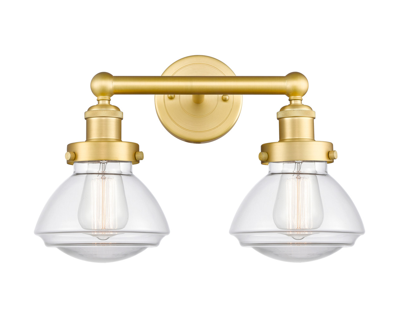 INNOVATIONS 616-2W-SG-G322 Olean 2 15.5 inch Bath Vanity Light Satin Gold