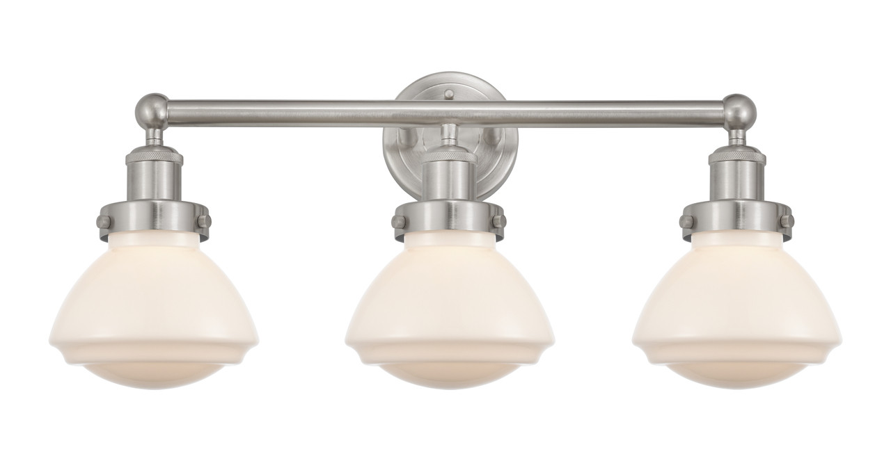 INNOVATIONS 616-3W-SN-G321 Olean 3 Light 24.5 inch Bath Vanity Light Brushed Satin Nickel