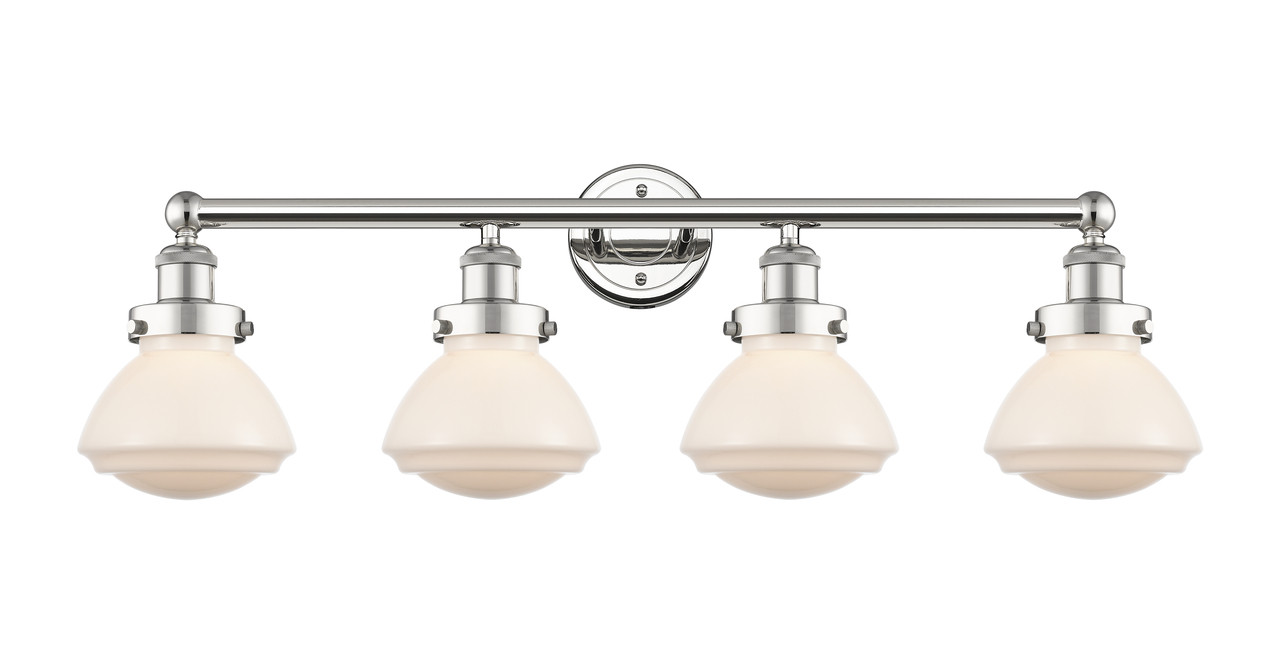 INNOVATIONS 616-4W-PN-G321 Olean 4 33.5 inch Bath Vanity Light Polished Nickel