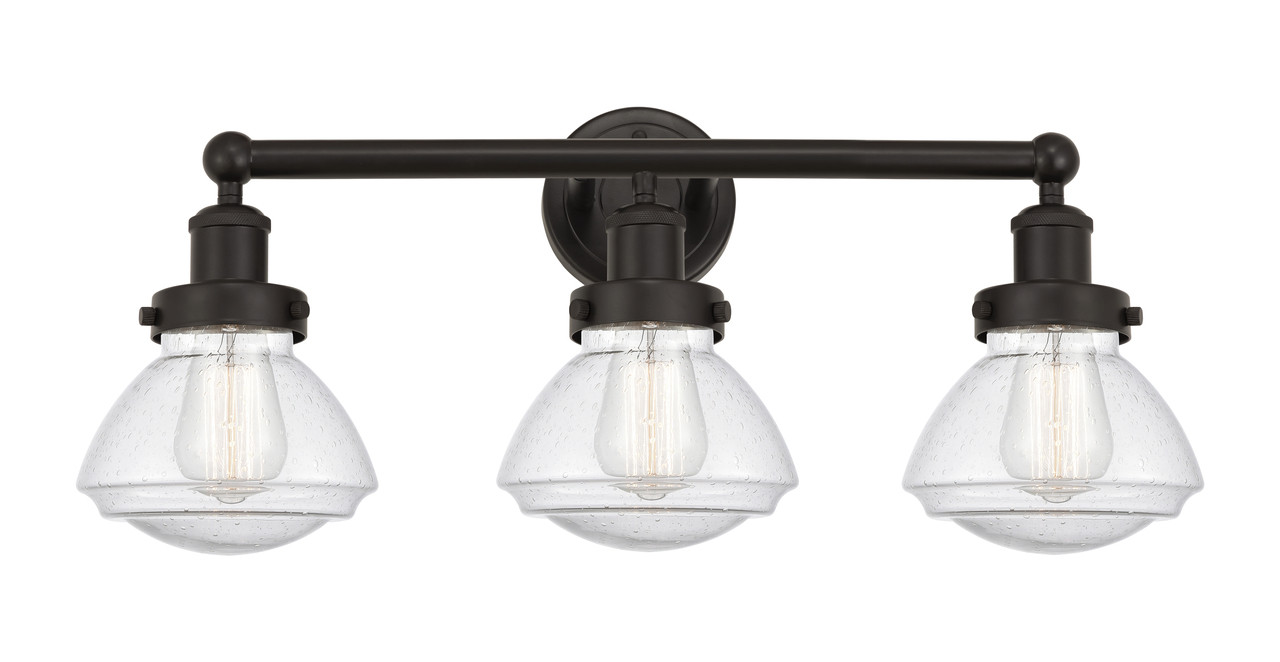 INNOVATIONS 616-3W-OB-G324 Olean 3 Light 24.5 inch Bath Vanity Light Oil Rubbed Bronze