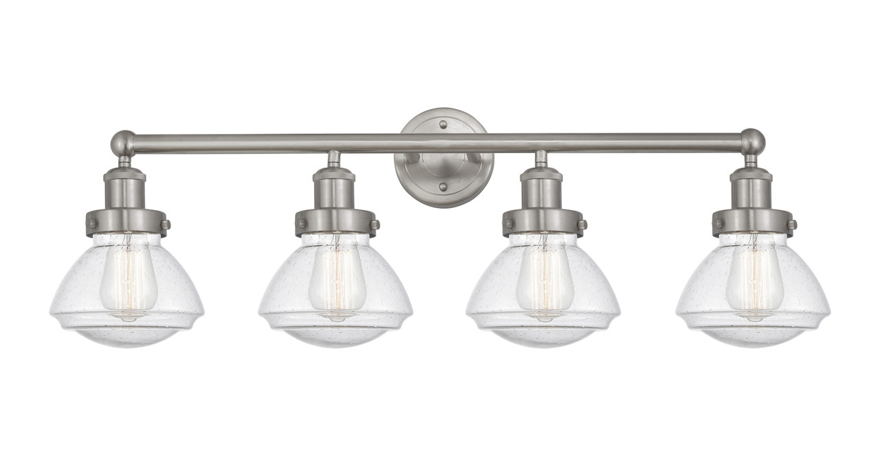 INNOVATIONS 616-4W-SN-G324 Olean 4 Light 33.5 inch Bath Vanity Light Brushed Satin Nickel