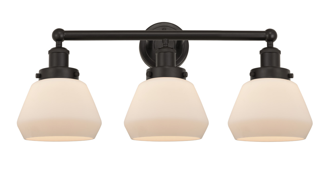 INNOVATIONS 616-3W-OB-G171 Fulton 3 Light 24.5 inch Bath Vanity Light Oil Rubbed Bronze