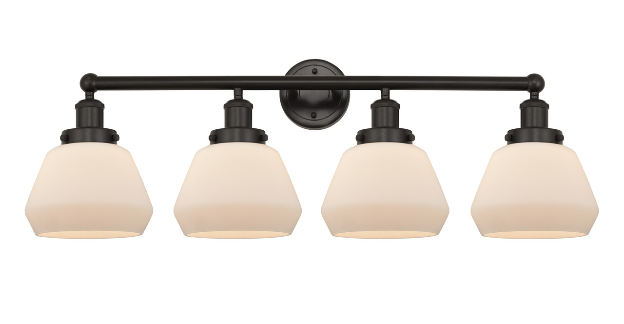 INNOVATIONS 616-4W-OB-G171 Fulton 4 Light 33.5 inch Bath Vanity Light Oil Rubbed Bronze