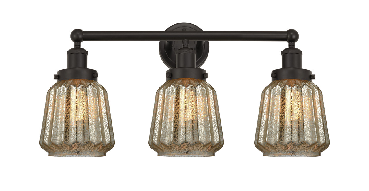 INNOVATIONS 616-3W-OB-G146 Chatham 3 Light 24.5 inch Bath Vanity Light Oil Rubbed Bronze