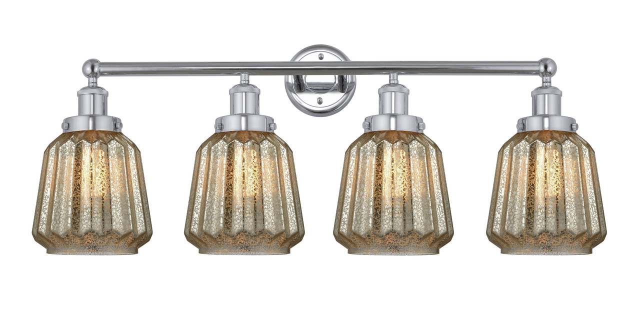 INNOVATIONS 616-4W-PC-G146 Chatham 4 Light 33.5 inch Bath Vanity Light Polished Chrome