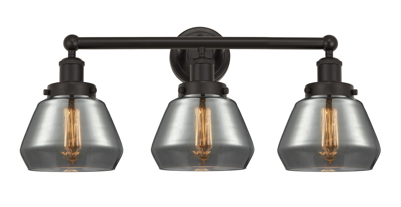 INNOVATIONS 616-3W-OB-G173 Fulton 3 Light 24.5 inch Bath Vanity Light Oil Rubbed Bronze
