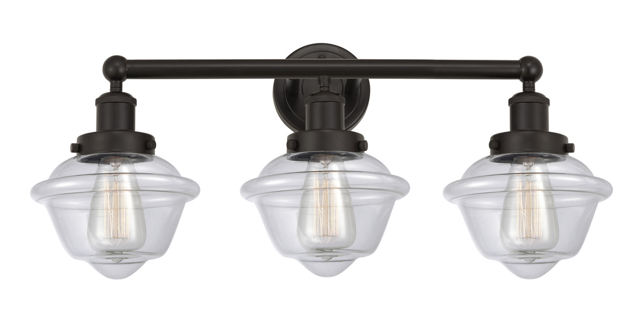 INNOVATIONS 616-3W-OB-G532 Oxford 3 Light 24.5 inch Bath Vanity Light Oil Rubbed Bronze