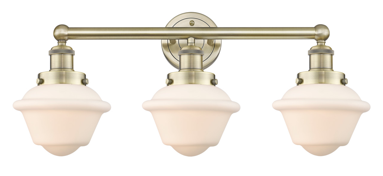 INNOVATIONS 616-3W-AB-G531 Oxford 3 24.5 inch Bath Vanity Light Antique Brass
