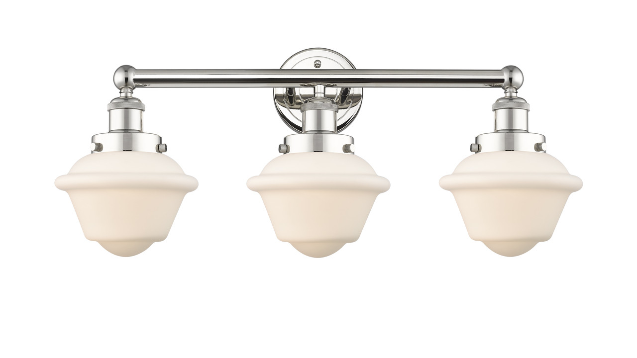 INNOVATIONS 616-3W-PN-G531 Oxford 3 24.5 inch Bath Vanity Light Polished Nickel