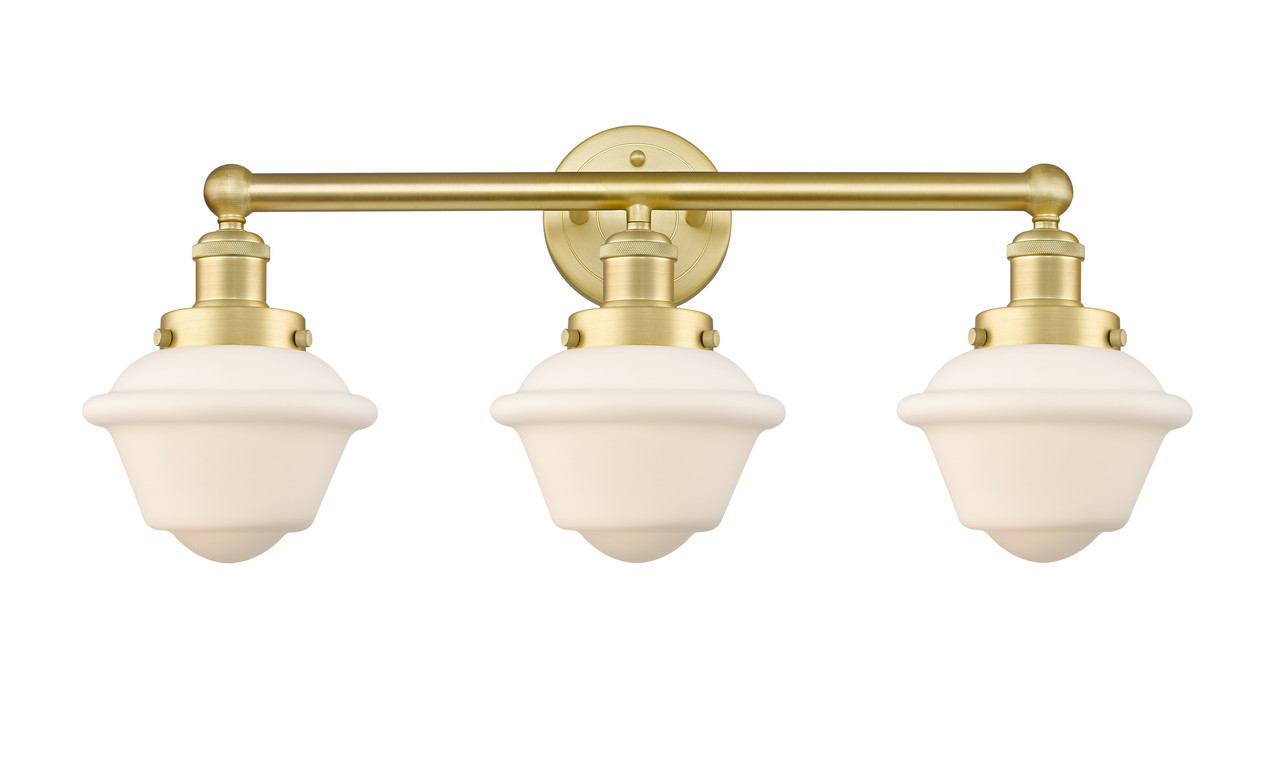 INNOVATIONS 616-3W-SG-G531 Oxford 3 24.5 inch Bath Vanity Light Satin Gold