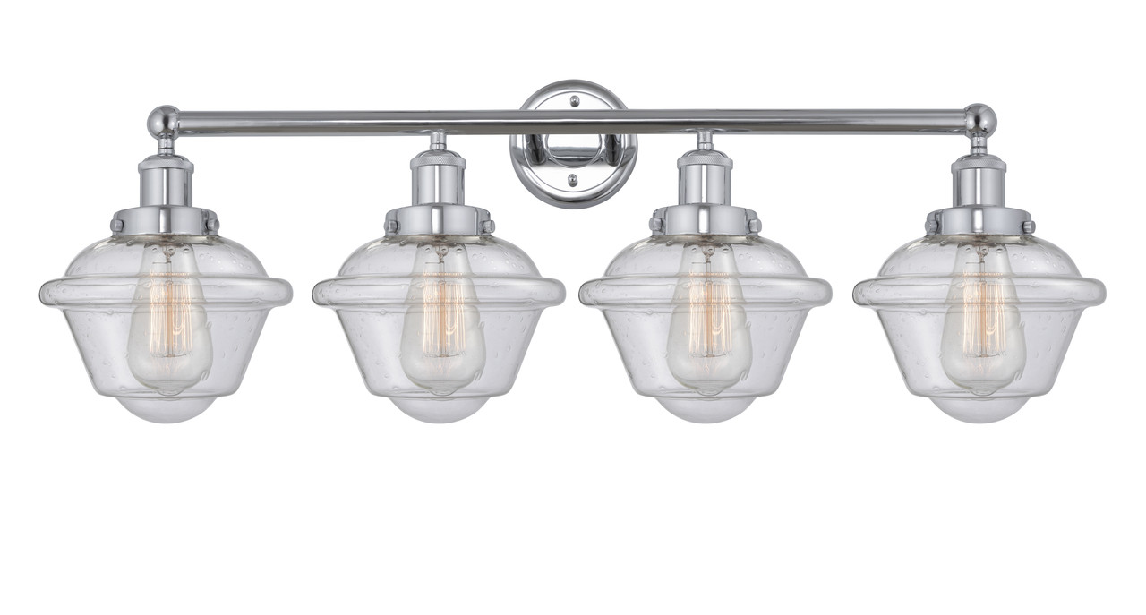 INNOVATIONS 616-4W-PC-G534 Oxford 4 Light 33.5 inch Bath Vanity Light Polished Chrome