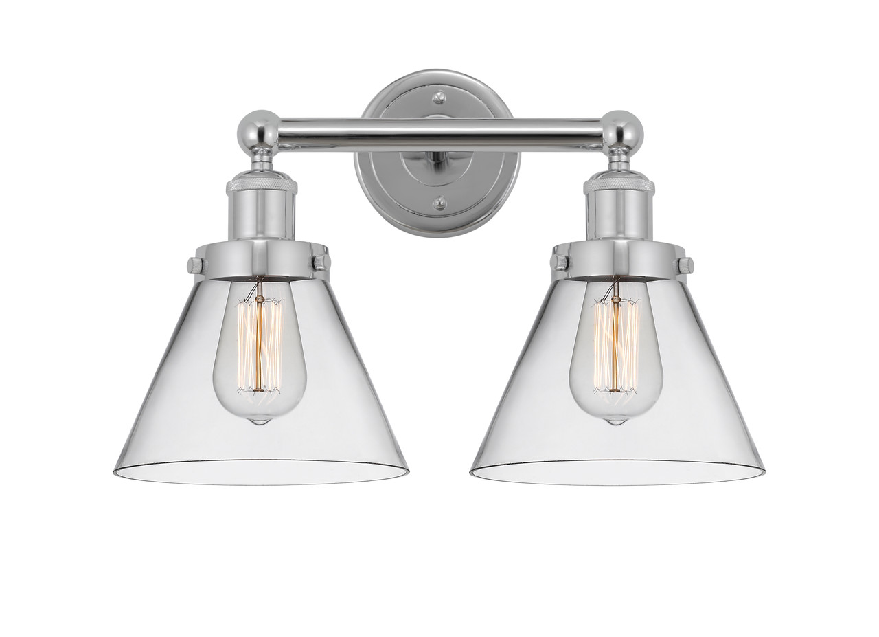 INNOVATIONS 616-2W-PC-G42 Cone 2 Light 16.75 inch Bath Vanity Light Polished Chrome