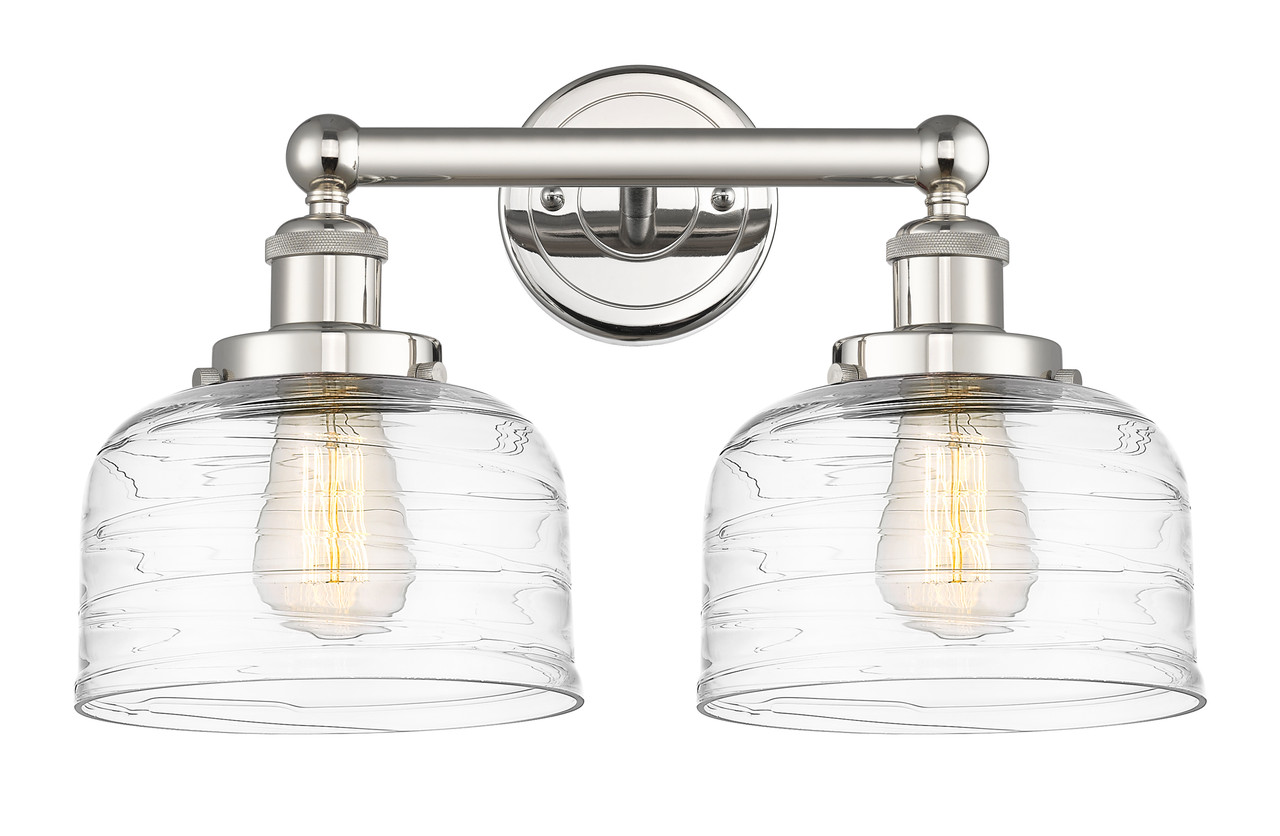 INNOVATIONS 616-2W-PN-G713 Bell 2 15.5 inch Bath Vanity Light Polished Nickel