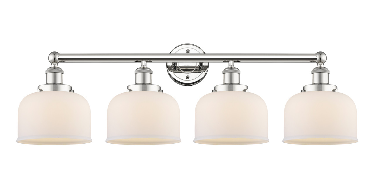 INNOVATIONS 616-4W-PN-G71 Bell 4 33.5 inch Bath Vanity Light Polished Nickel