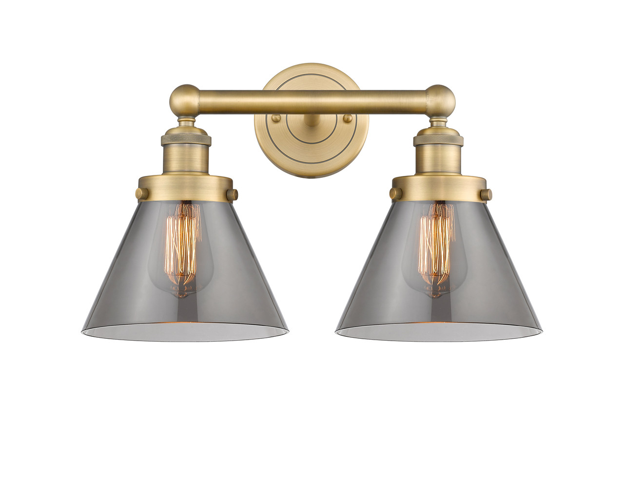 INNOVATIONS 616-2W-BB-G43 Cone 2 15.5 inch Bath Vanity Light Brushed Brass