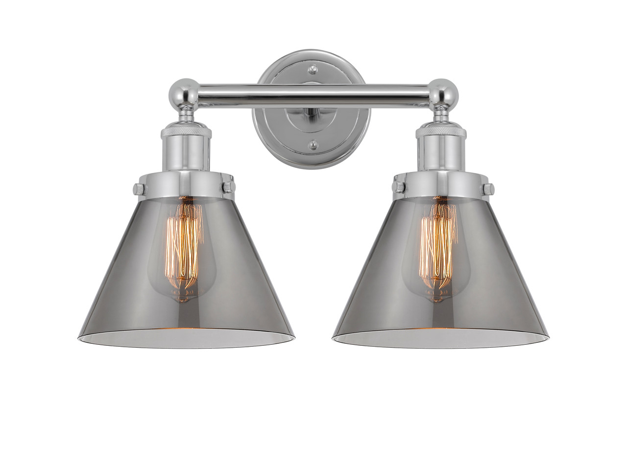 INNOVATIONS 616-2W-PC-G43 Cone 2 Light 15.5 inch Bath Vanity Light Polished Chrome