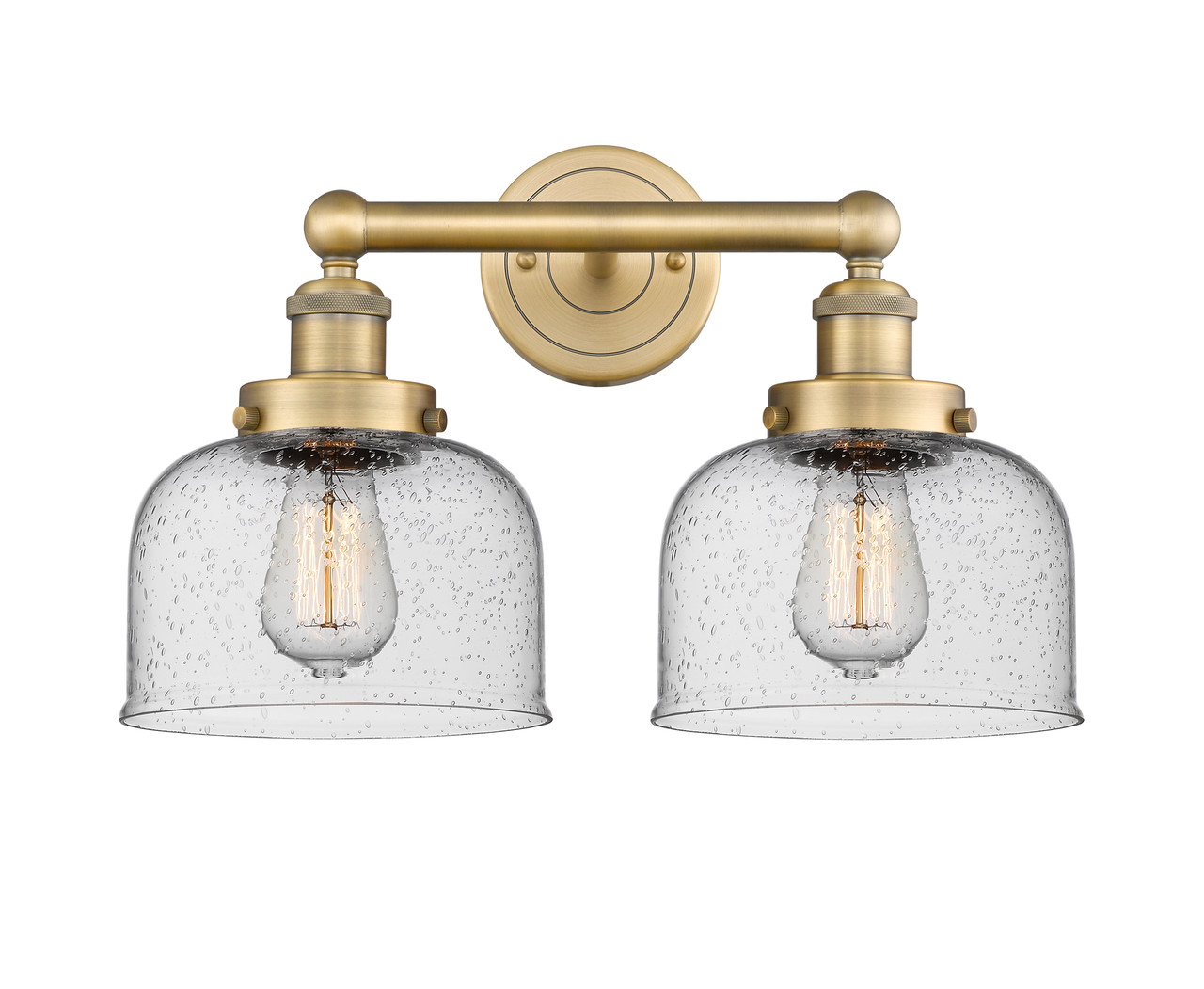 INNOVATIONS 616-2W-BB-G74 Bell 2 15.5 inch Bath Vanity Light Brushed Brass