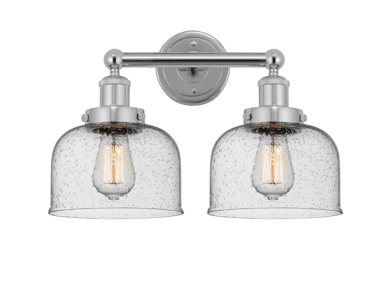 INNOVATIONS 616-2W-PC-G74 Bell 2 Light 15.5 inch Bath Vanity Light Polished Chrome