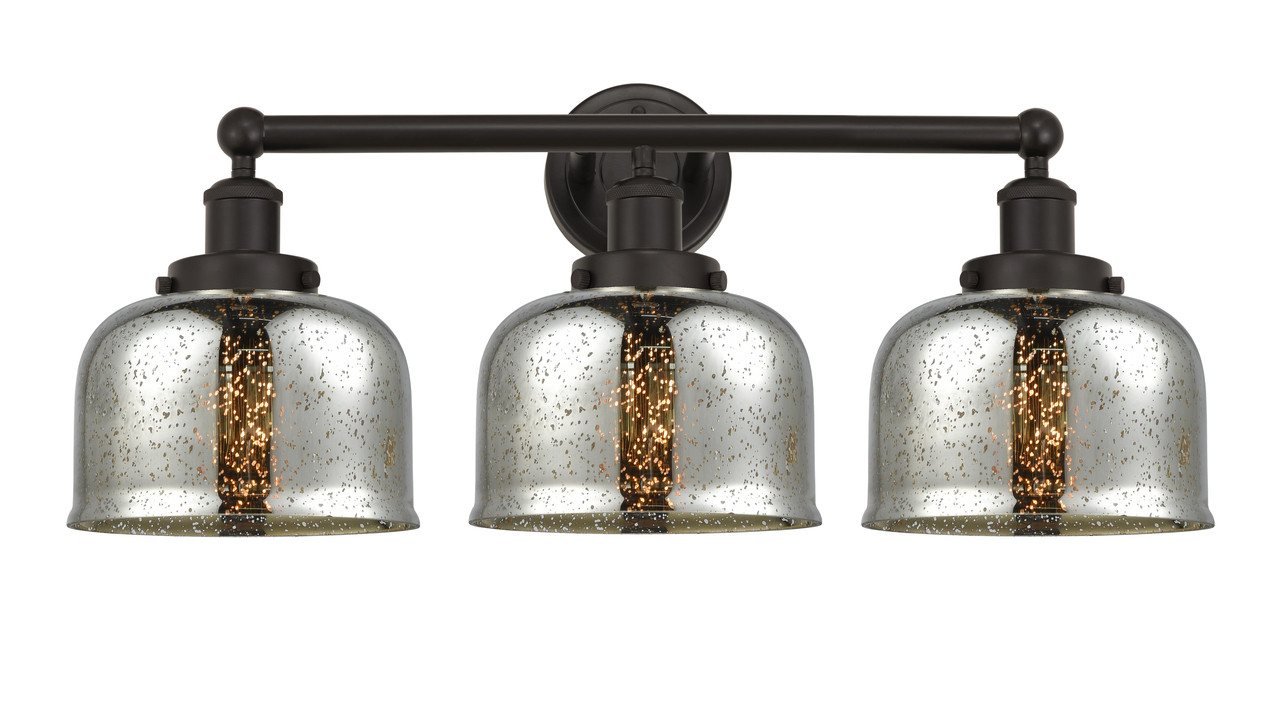 INNOVATIONS 616-3W-OB-G78 Bell 3 Light 24.5 inch Bath Vanity Light Oil Rubbed Bronze
