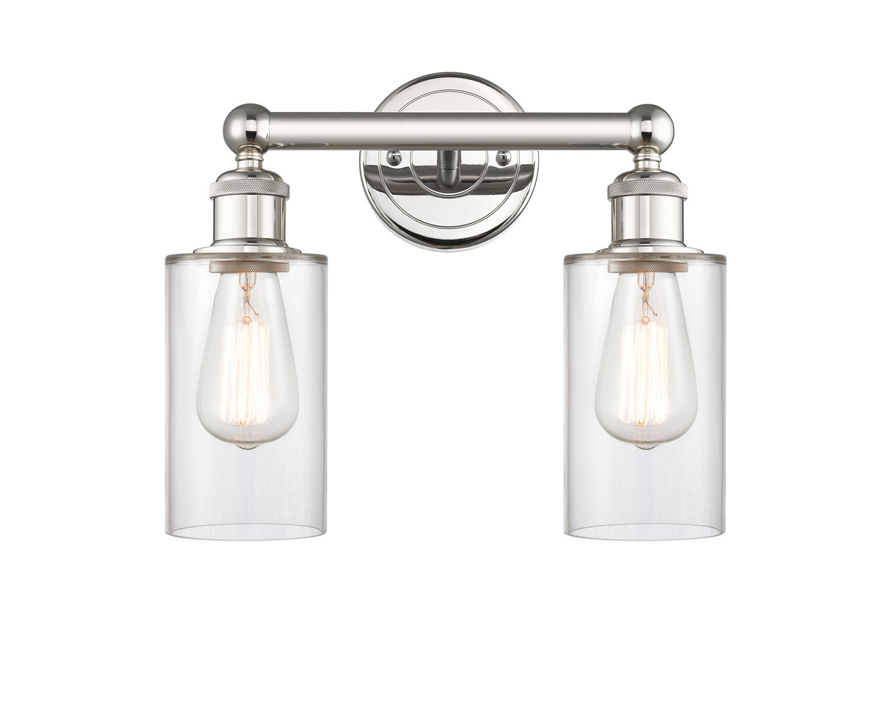 INNOVATIONS 616-2W-PN-G802 Clymer 2 12.875 inch Bath Vanity Light Polished Nickel