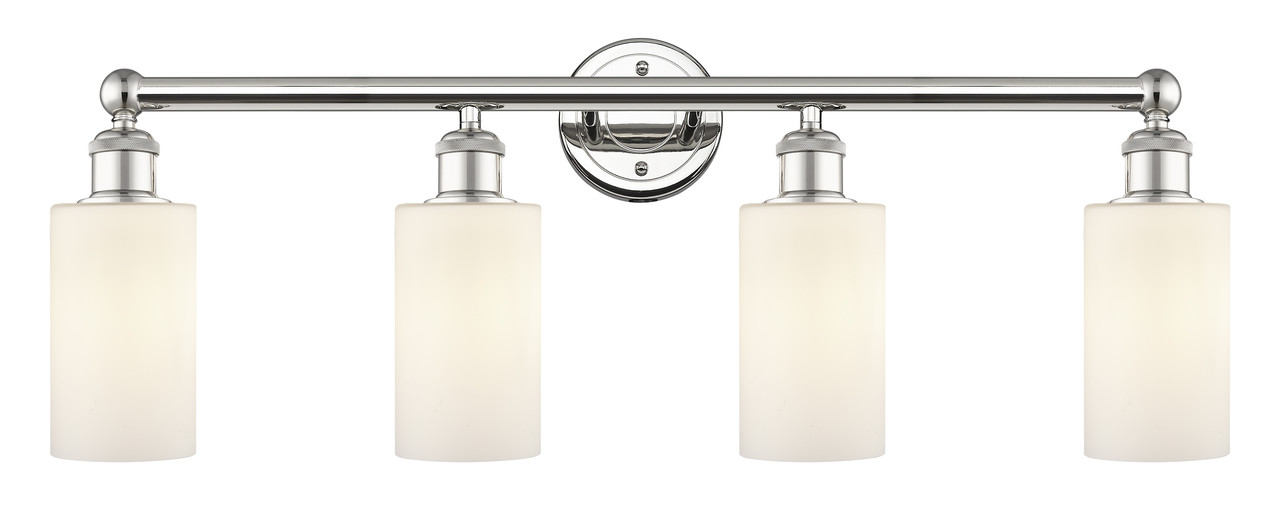 INNOVATIONS 616-4W-PN-G801 Clymer 4 30.875 inch Bath Vanity Light Polished Nickel